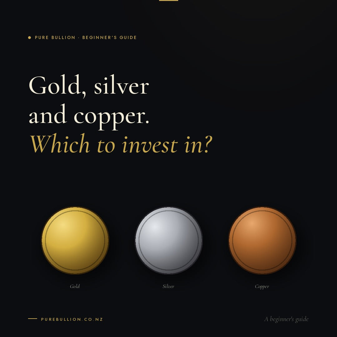 Gold, silver and copper bullion compared for NZ investors