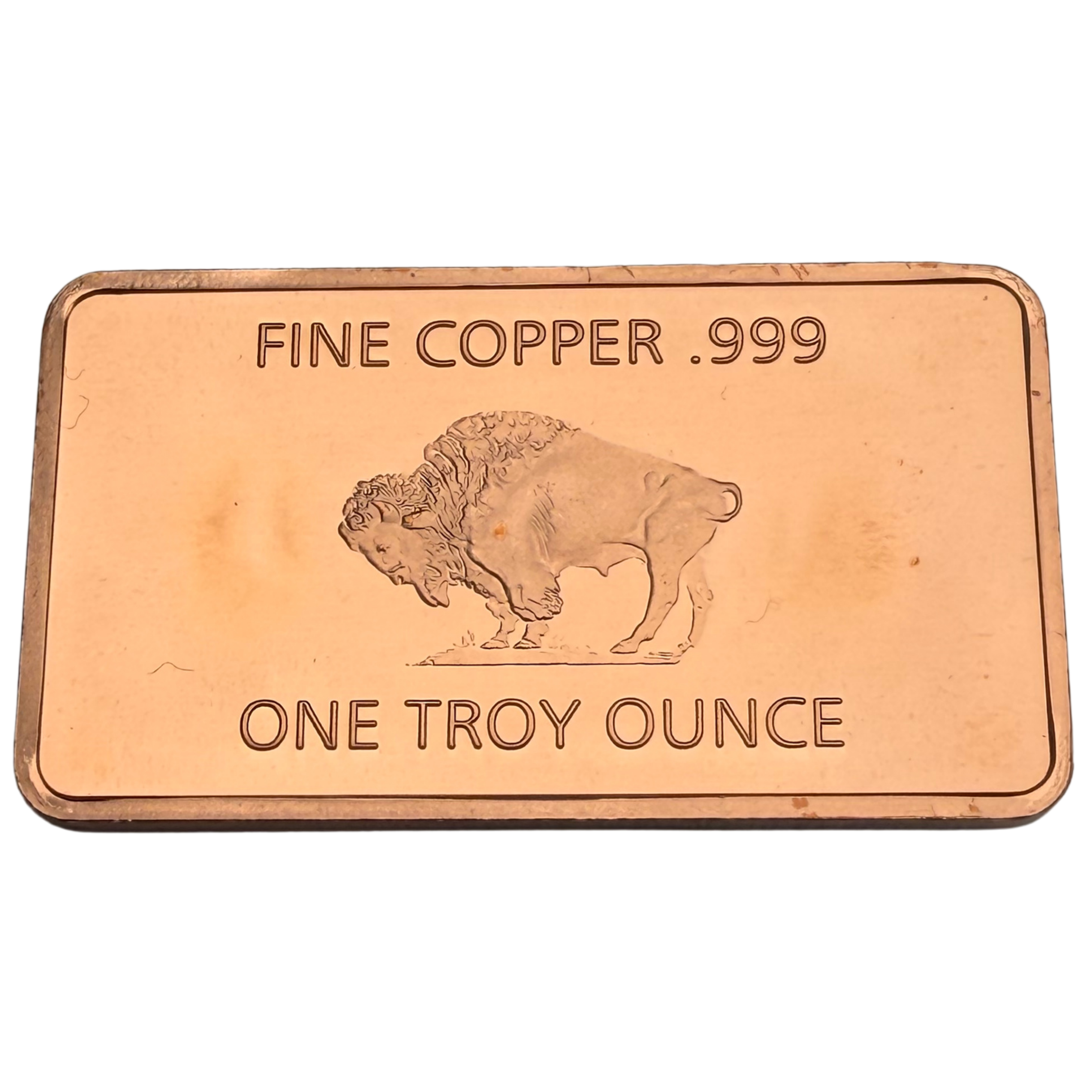 1 Troy Ounce Copper Bar .999 Fine