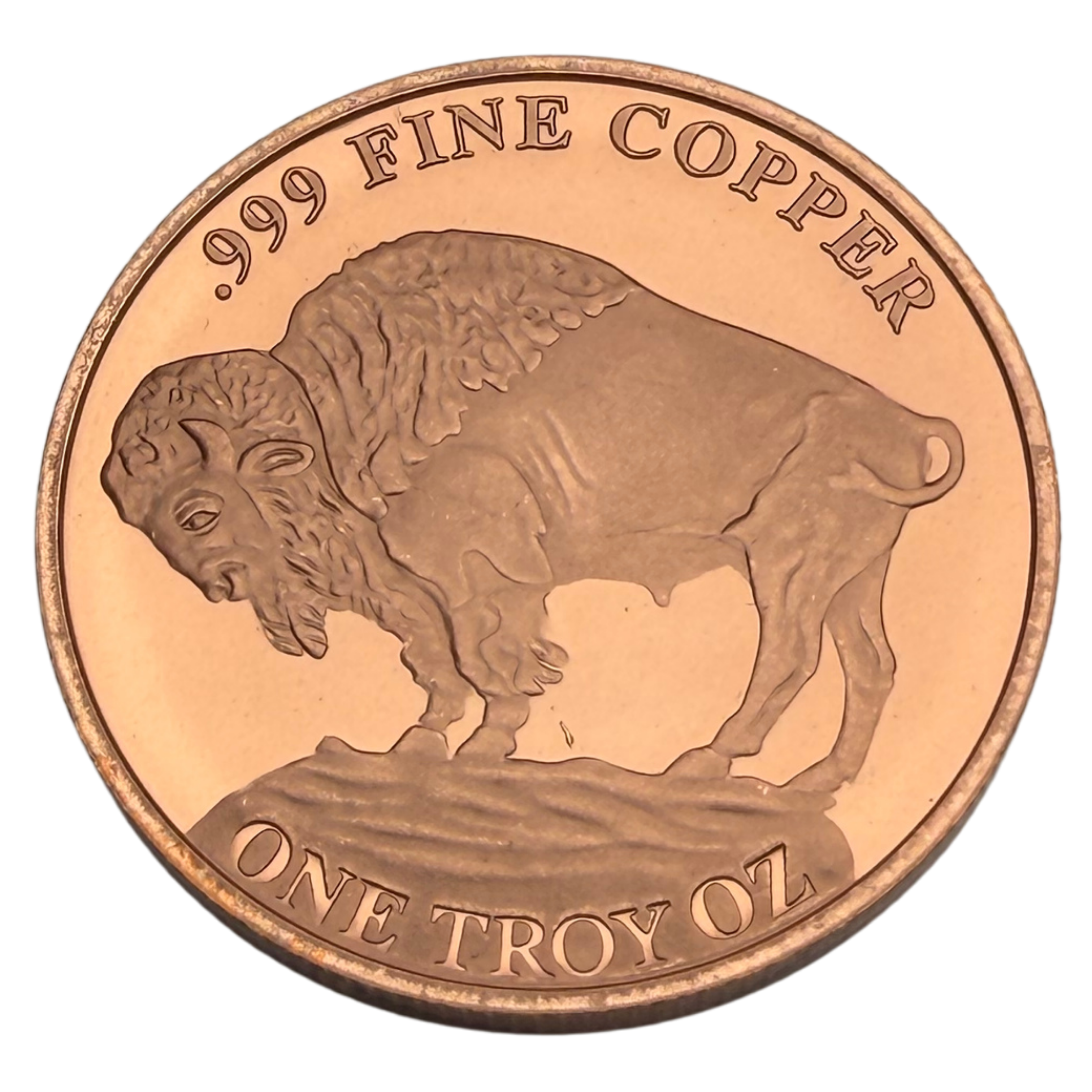 1oz Copper Round .999 Fine Copper