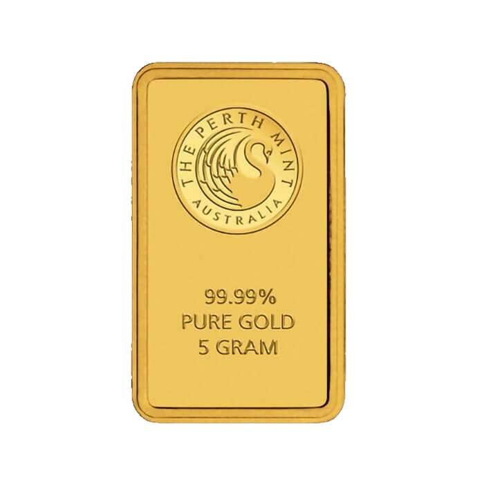 5g Perth Mint Gold Minted Bar – Kangaroo