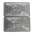 1 oz Titanium Bar - Buffalo Design